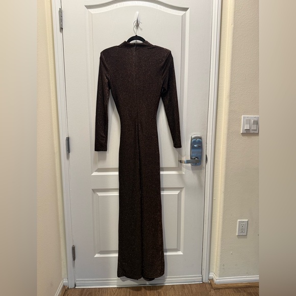 ELLIATT Indira Gown in Black & Gold Size S NWT - Picture 6 of 7